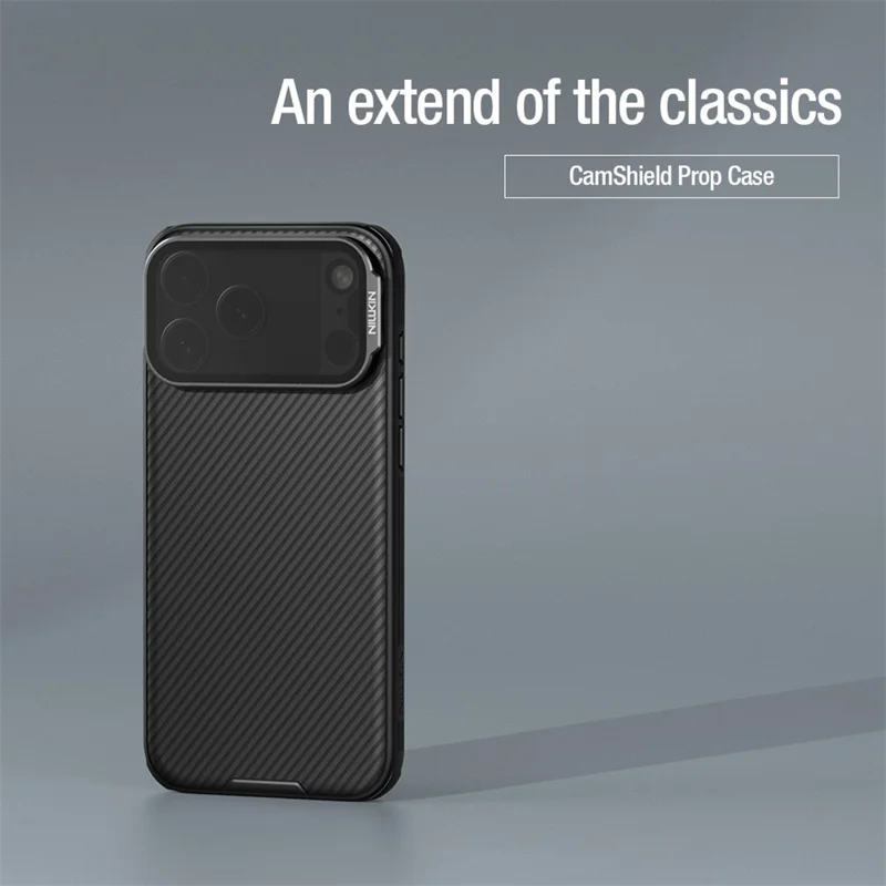 NILLKIN Camshield Prop Series para Capa de iPhone 17 Pro Max Transparente Preto Tampa da Lente PC TPU Capa Traseira do Telefone