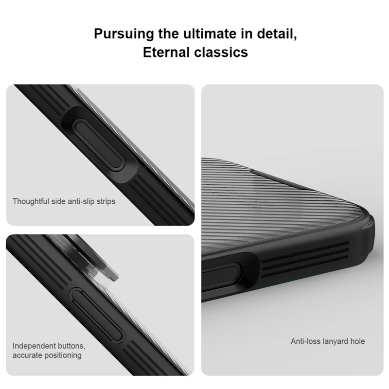Étui NILLKIN CamShield Prop Série pour iPhone 17 Pro Max avec couvercle de lentille transparent en TPU et PC