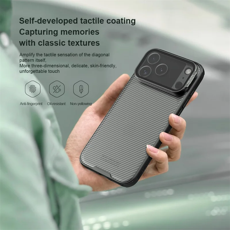 Étui NILLKIN CamShield Prop Série pour iPhone 17 Pro Max avec couvercle de lentille transparent en TPU et PC