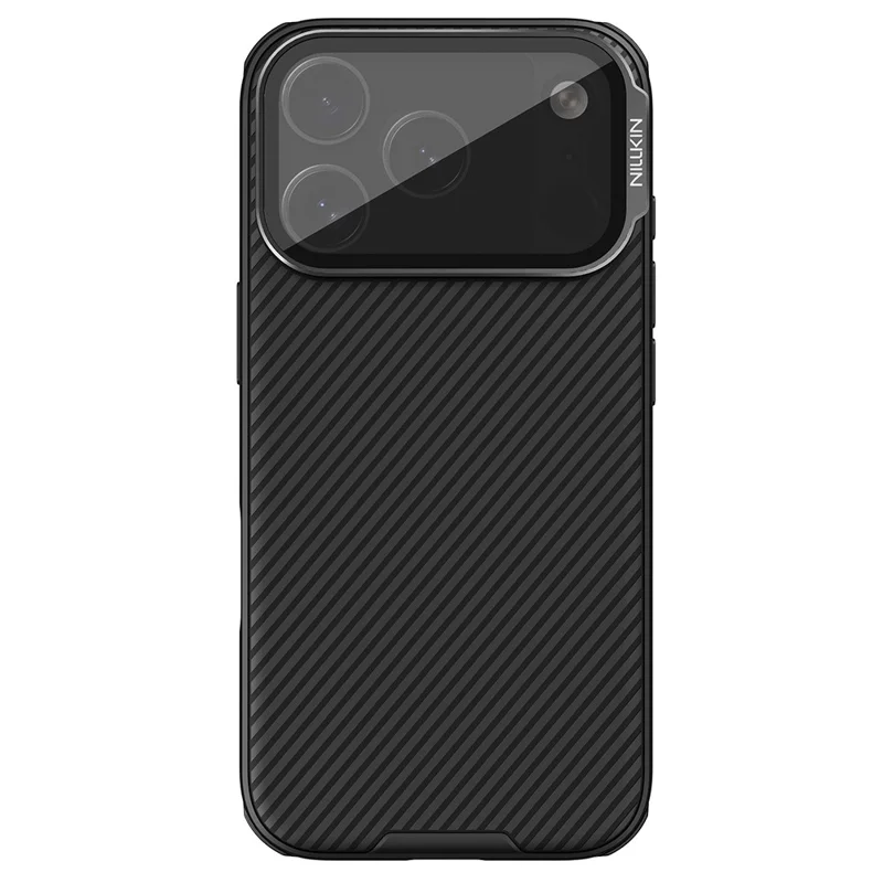 NILLKIN Camshield Prop Magnética Serie para iPhone 17 Pro Carcasa Transparente Tapa de Lente Negra PC TPU Cubierta Trasera del Teléfono