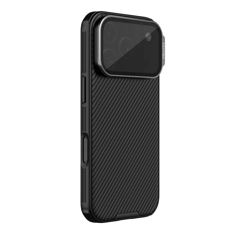 NILLKIN Camshield Prop Magnética Serie para iPhone 17 Pro Carcasa Transparente Tapa de Lente Negra PC TPU Cubierta Trasera del Teléfono