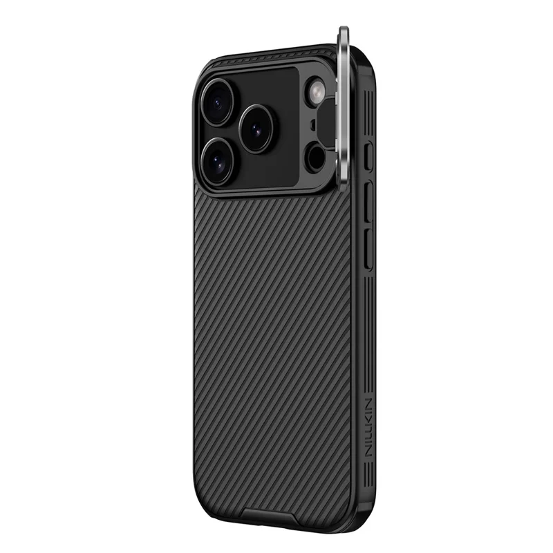 NILLKIN Camshield Prop Magnética Serie para iPhone 17 Pro Carcasa Transparente Tapa de Lente Negra PC TPU Cubierta Trasera del Teléfono