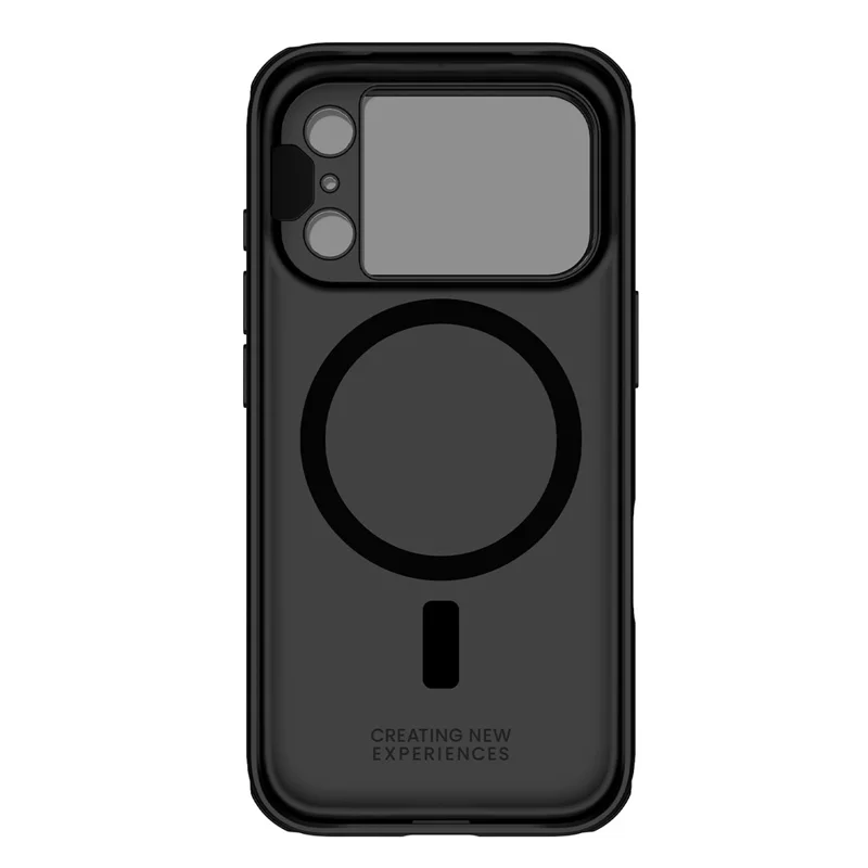 NILLKIN Camshield Prop Magnética Serie para iPhone 17 Pro Carcasa Transparente Tapa de Lente Negra PC TPU Cubierta Trasera del Teléfono