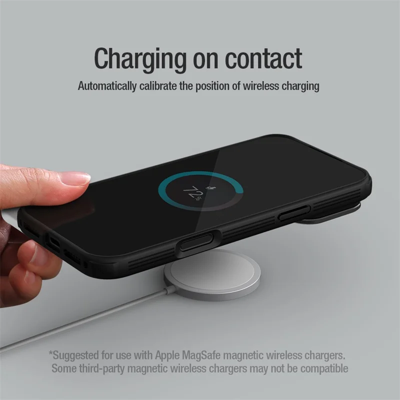 NILLKIN Camshield Prop Magnetic Series for iPhone 17 Pro Max Case Clear Black Lens Lid PC TPU Phone Back Cover