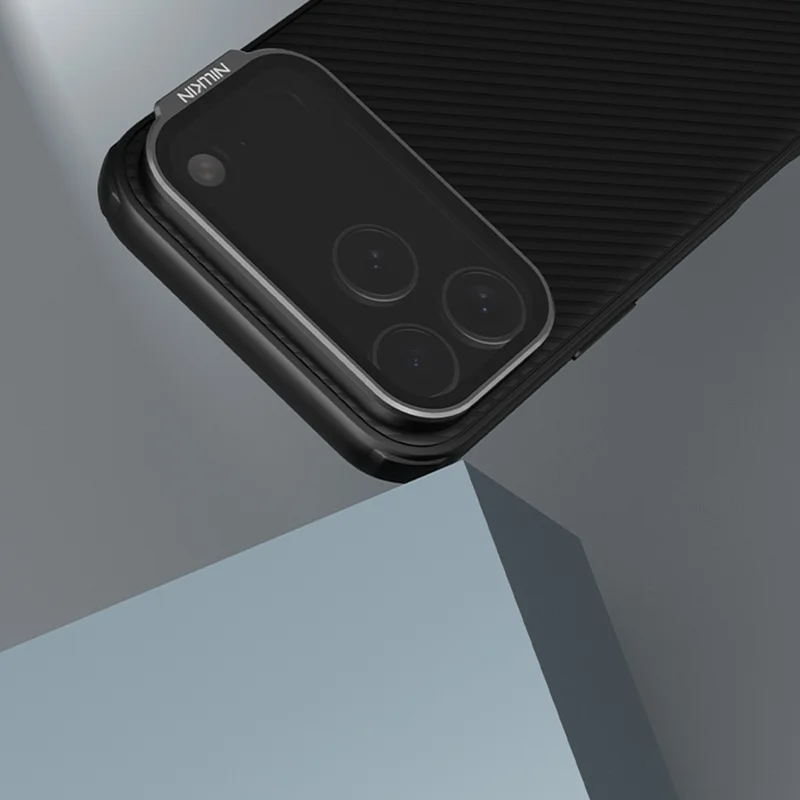 NILLKIN Camshield Prop Magnetic Series for iPhone 17 Pro Max Case Clear Black Lens Lid PC TPU Phone Back Cover