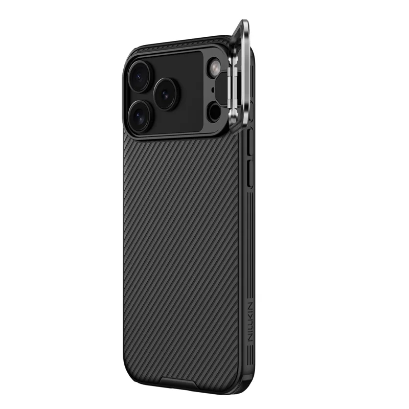 NILLKIN Camshield Prop Magnetic Series for iPhone 17 Pro Max Case Clear Black Lens Lid PC TPU Phone Back Cover