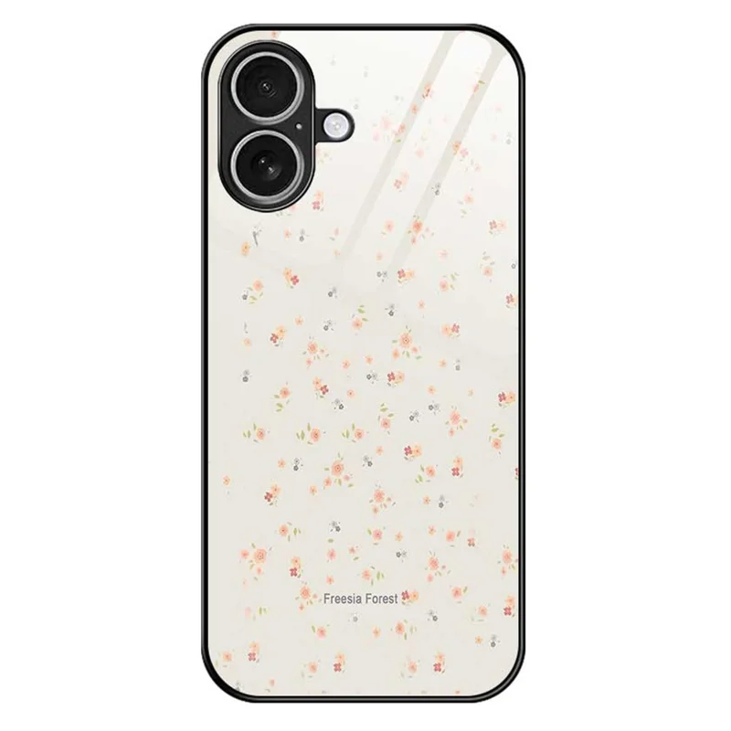 Funda para iPhone 17 de TPU y PC con Vidrio Templado, Estampado y Diseño Delgado - B0317