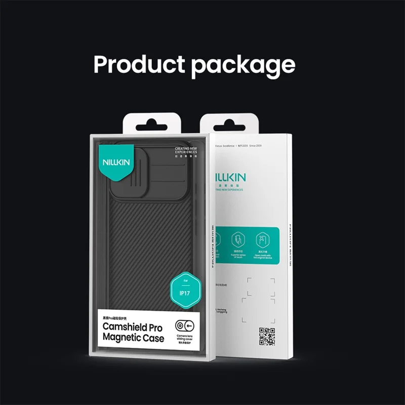 NILLKIN Camshield Pro для iPhone 17 чехол, совместимый с MagSafe, TPU + PC чехол с выдвижной камерой