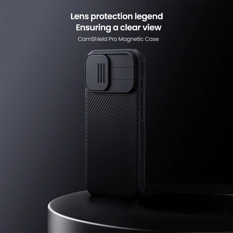 NILLKIN Camshield Pro для iPhone 17 чехол, совместимый с MagSafe, TPU + PC чехол с выдвижной камерой
