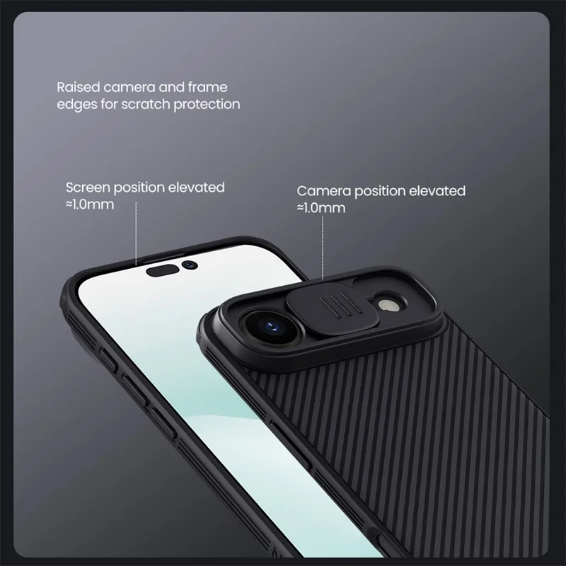 NILLKIN Camshield Pro для iPhone 17 Air Case Совместимый с MagSafe TPU + PC Чехол для телефона со Слайдером Камеры