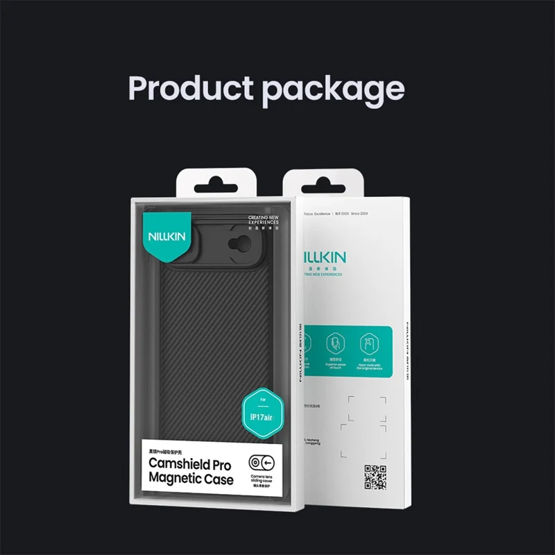 NILLKIN Camshield Pro для iPhone 17 Air Case Совместимый с MagSafe TPU + PC Чехол для телефона со Слайдером Камеры