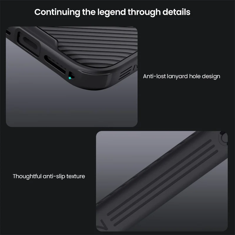 NILLKIN Camshield Pro для iPhone 17 Pro Max Чехол, совместимый с MagSafe, TPU + PC чехол с выдвижной камерой