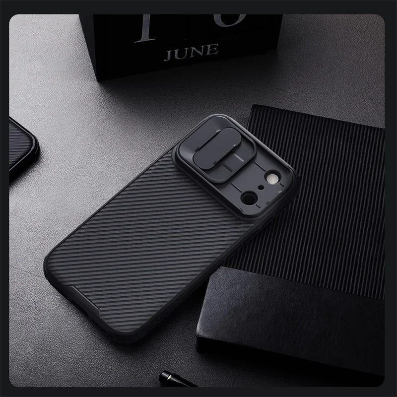 NILLKIN Camshield Pro для iPhone 17 Pro Max Чехол, совместимый с MagSafe, TPU + PC чехол с выдвижной камерой