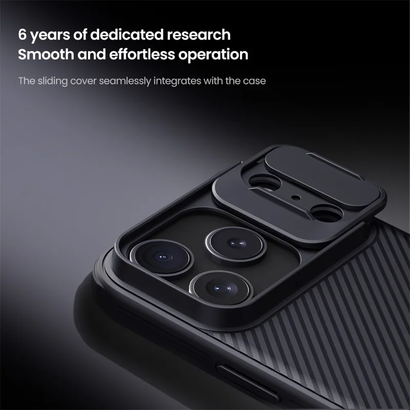 NILLKIN Camshield Pro для iPhone 17 Pro Max Чехол, совместимый с MagSafe, TPU + PC чехол с выдвижной камерой