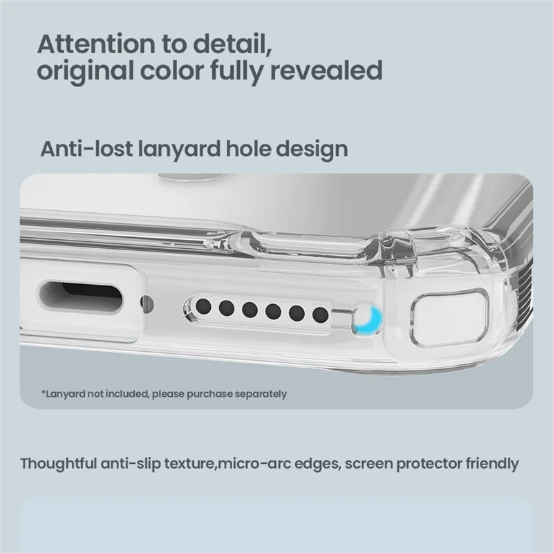 NILLKIN Nature Pro Series для iPhone 17 Pro Чехол ПК + ТПУ Противоцарапный прозрачный задний корпус - Серый