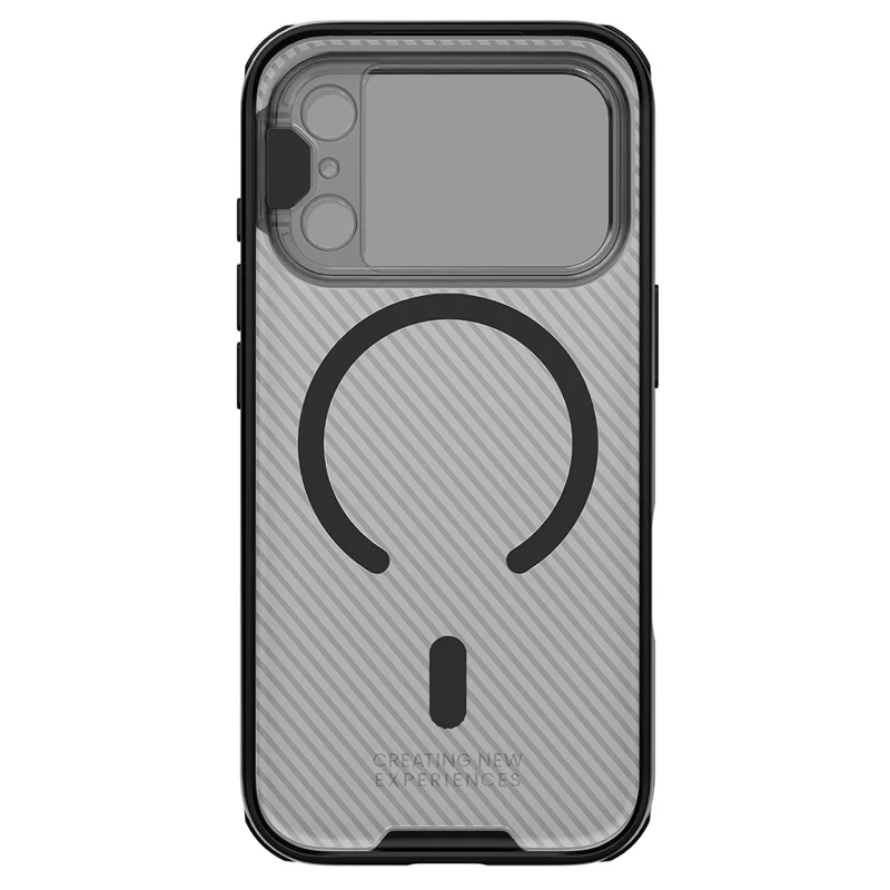 Capa NILLKIN Camshield Prop Série Magnética para iPhone 17 Pro com Tampa de Lente Transparente, Capa Traseira de PC e TPU