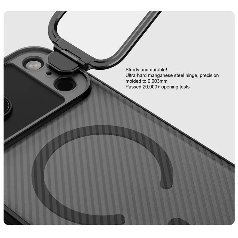 NILLKIN CamShield Prop Magnetic Series For iPhone 17 Pro Max Case TPU PC Phone Cover with Clear Camera Lid