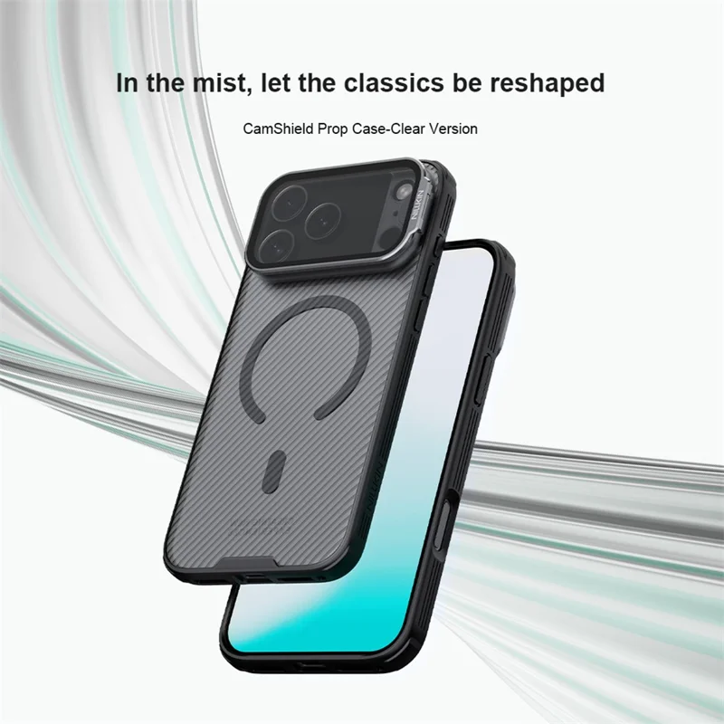 NILLKIN CamShield Prop Magnetic Series For iPhone 17 Pro Max Case TPU PC Phone Cover with Clear Camera Lid