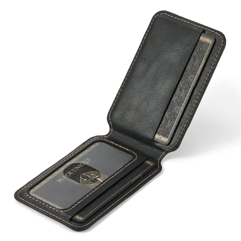 SUTENI H15 For iPhone 17 Air Case Compatible with MagSafe Detachable Card Holder Phone Cover - Black