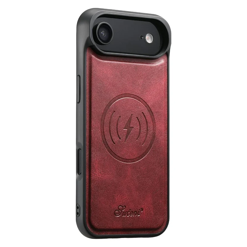 SUTENI For iPhone Air Case Compatible with MagSafe Card Holder Kickstand Phone Cover - Red