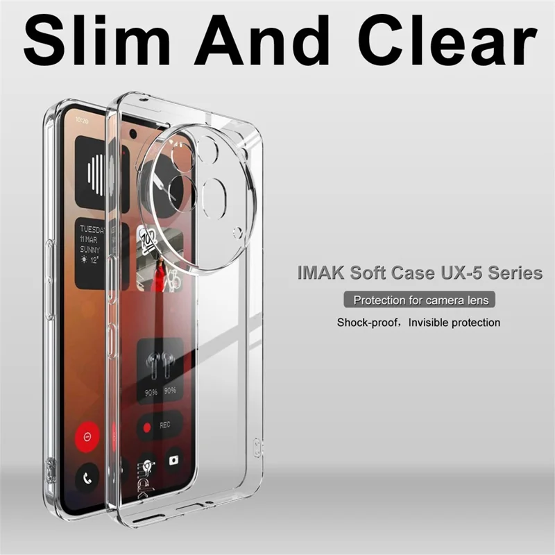 IMAK UX-5 Series For Nothing Phone (3a) Pro Transparent TPU Phone Case Protective Phone Cover