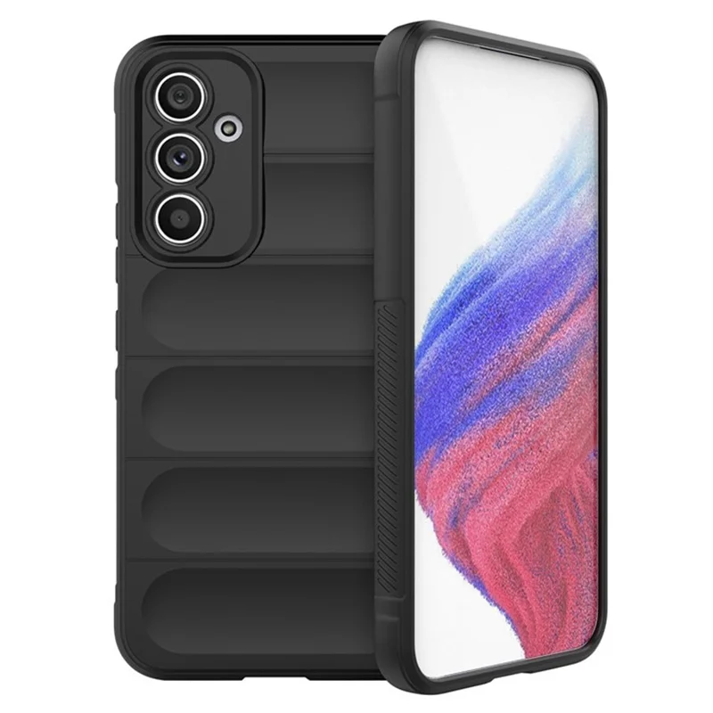 AMORUS For Samsung Galaxy A15 5G  /  4G Case Shockproof Soft TPU Rugged Phone Back Cover - Black