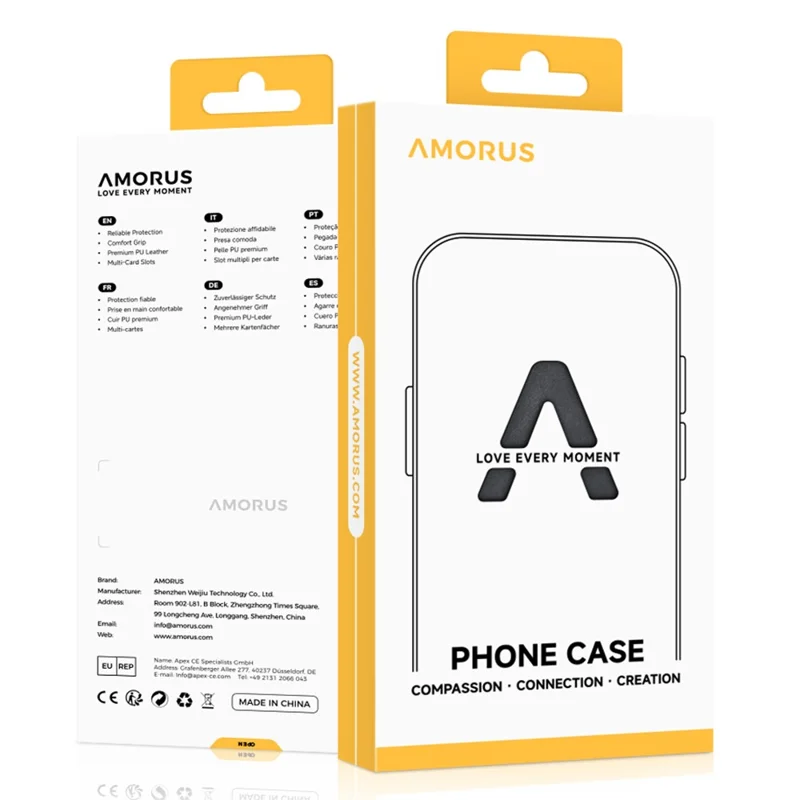 AMORUS For Samsung Galaxy A36 5G Case Shockproof Soft TPU Rugged Phone Back Cover - Black