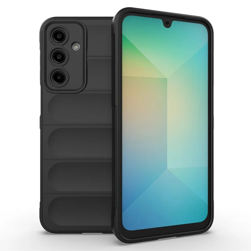 AMORUS For Samsung Galaxy A16 5G  /  4G Case Shockproof Soft TPU Rugged Phone Back Cover - Black