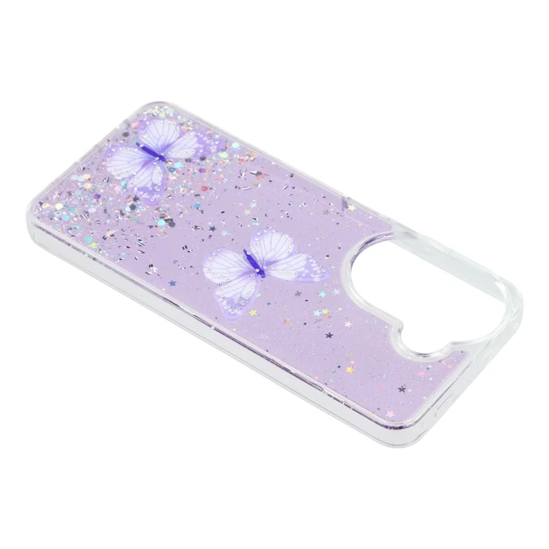 Funda para Xiaomi Redmi A5 NFC (UE) (173,45 mm) de Diseño Epoxi PVC Mariposa TPU Estética - Morado