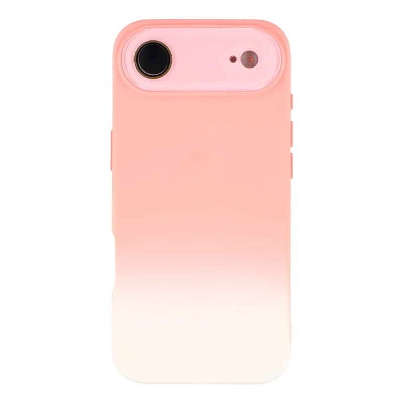 Чехол Air Case для iPhone 17 с двухцветным градиентом из ТПУ + Волоконной подкладкой с защитой объектива - Оранжевый градиент