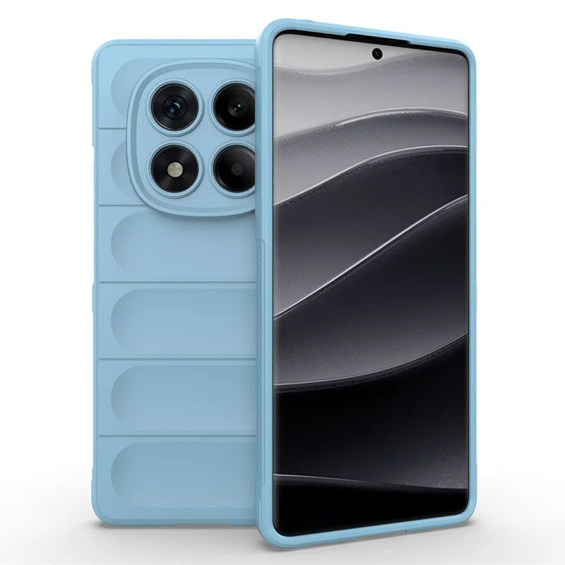 AMORUS For Xiaomi Redmi Note 14 Pro 4G Case Shockproof Soft TPU Rugged Phone Back Cover - Baby Blue