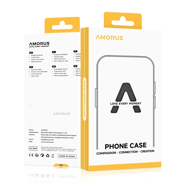 AMORUS Per Xiaomi Redmi Note 13 Pro 5G / Poco X6 5G Cover Antiurto Morbido TPU Resistente Custodia Posteriore per Telefono - Grigio Chiaro