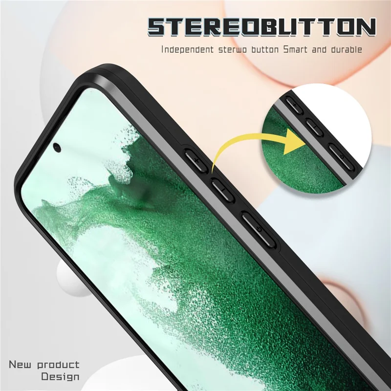 Bulk Purchasing For Samsung Galaxy A55 5G Magnetic Case with Lens Guard Kickstand PC + TPU Phone Back Cover - Black