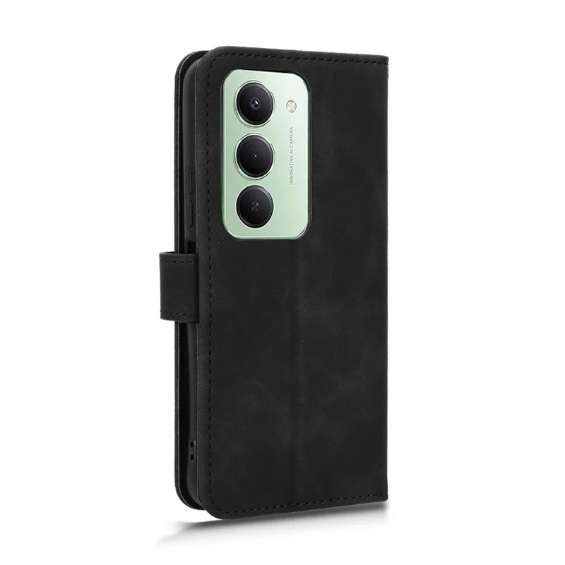 Per Xiaomi Redmi 15 5G Cover in Pelle Effetto Pelle Antiurto Portafoglio Flip - Nero