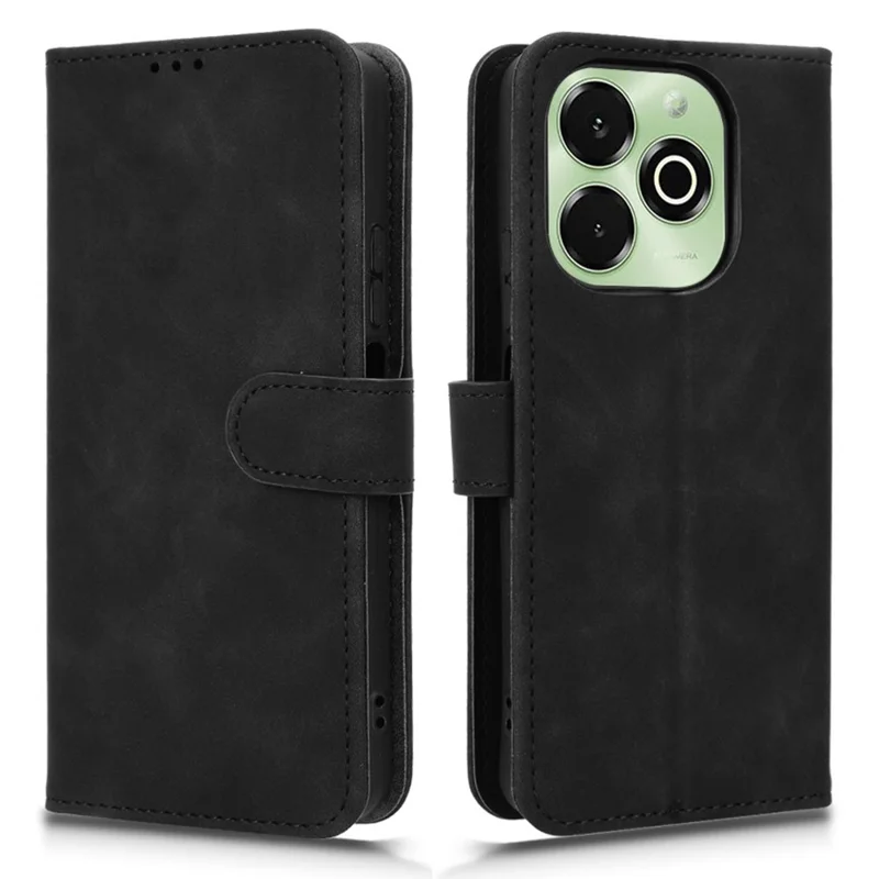 Pour Umidigi G9x 4G / G100x 4G Étui en Cuir Effet Peau Antichoc Portefeuille Housse de Téléphone Rabattable - Noir