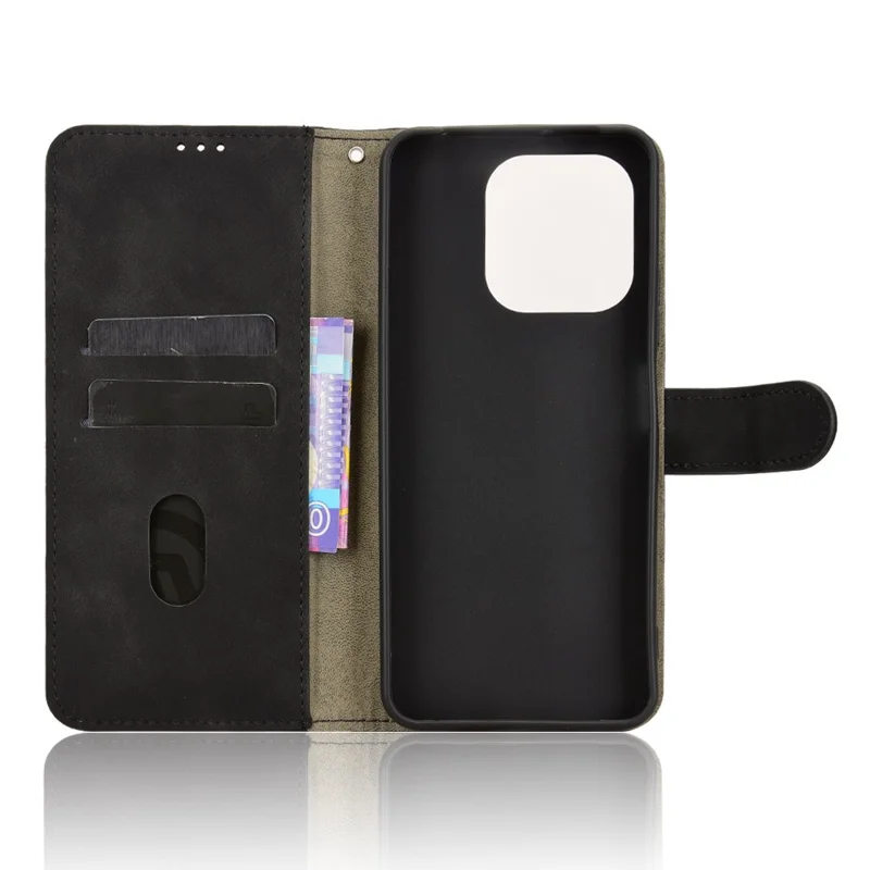 Pour Umidigi G9x 4G / G100x 4G Étui en Cuir Effet Peau Antichoc Portefeuille Housse de Téléphone Rabattable - Noir