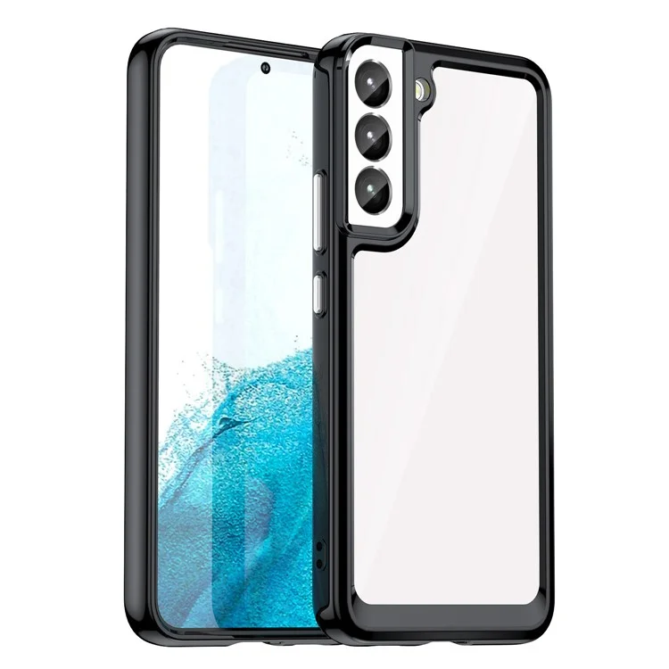 Per Samsung Galaxy S23 TPU Bumper Acrylic Back Phone Case Drop-proof Protective Cover - Nero