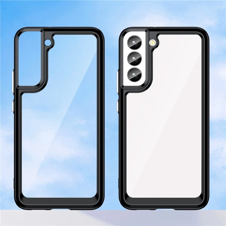 Per Samsung Galaxy S23 TPU Bumper Acrylic Back Phone Case Drop-proof Protective Cover - Nero