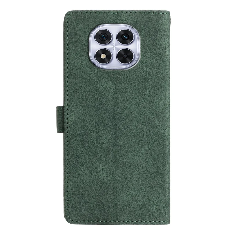 Für Xiaomi Redmi Note 14 Pro+ 5G Lederhülle Einfarbige Handyhülle Brieftasche - Grün