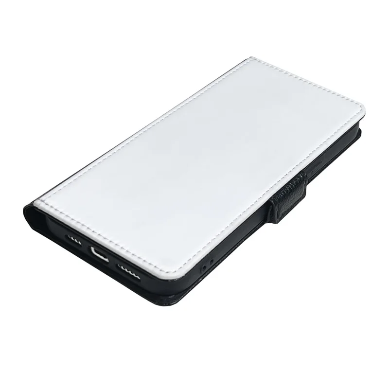 Bulk Purchasing For iPhone 14 Pro Wallet Case DIY Heat Transfer Printing Blank Leather Phone Cover with Stand / Litchi Texture