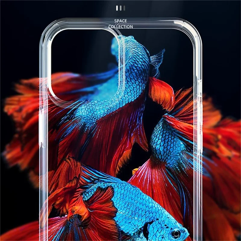 X-LEVEL For iPhone 13 Pro Clear Case PC + TPU Shockproof Phone Back Cover