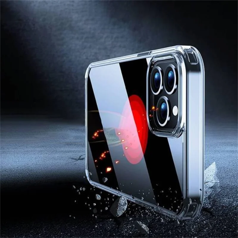 X-LEVEL For iPhone 13 Pro Clear Case PC + TPU Shockproof Phone Back Cover