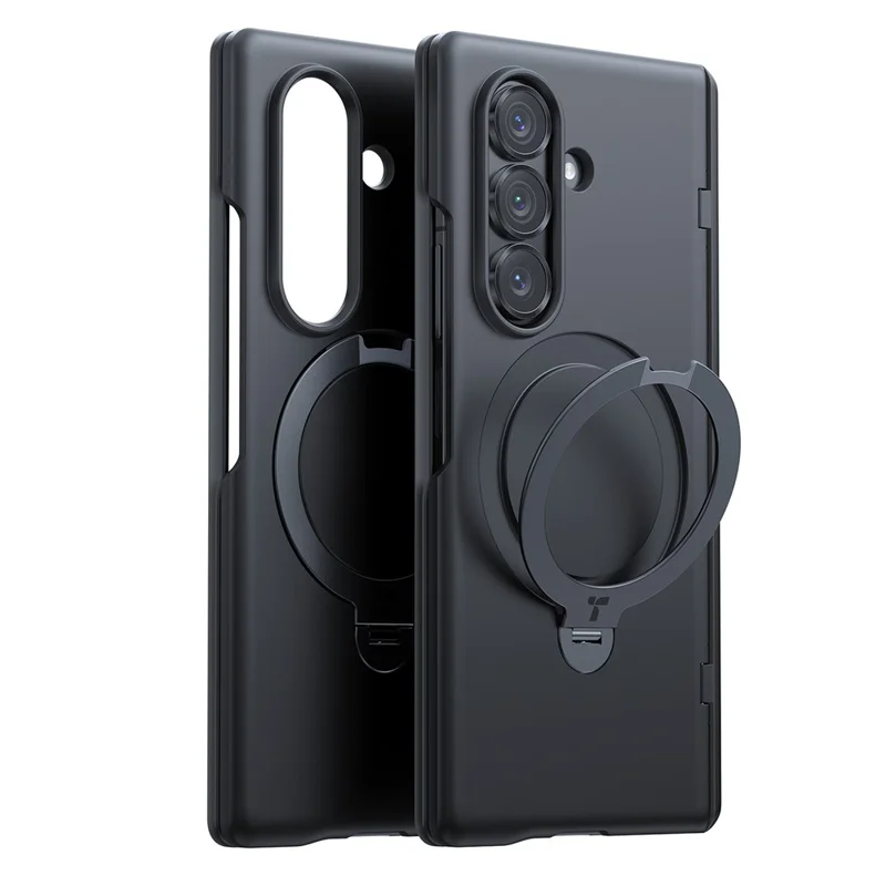 TORRAS Pour Samsung Galaxy Z Fold7 5G Étui Magnétique Rotatif à 360 Degrés avec Support Béquille en PC pour Téléphone