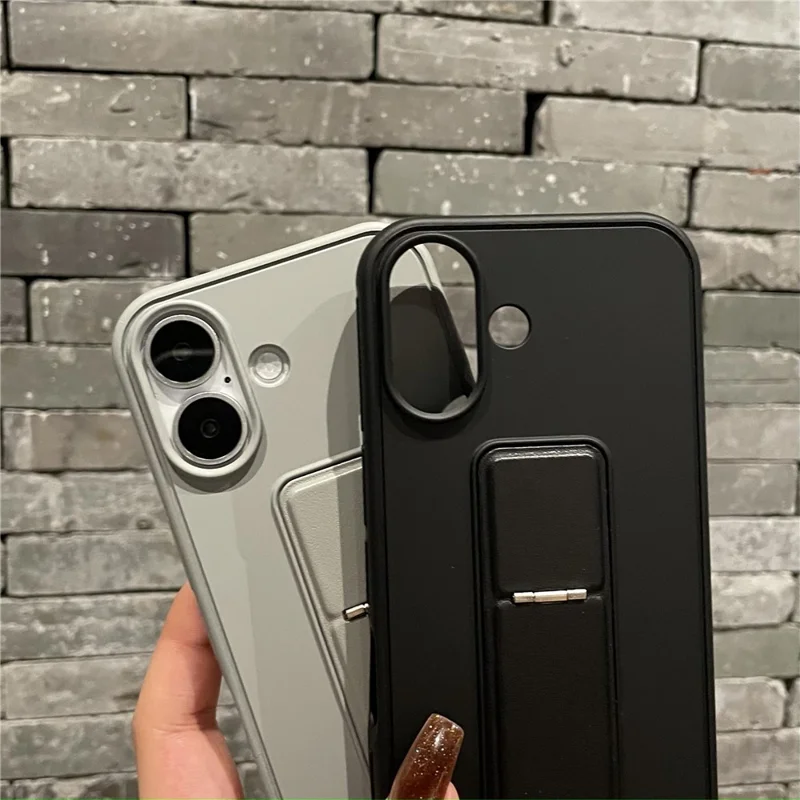 Étui de protection pour iPhone 16 Plus TPU + PC avec support - Vert foncé