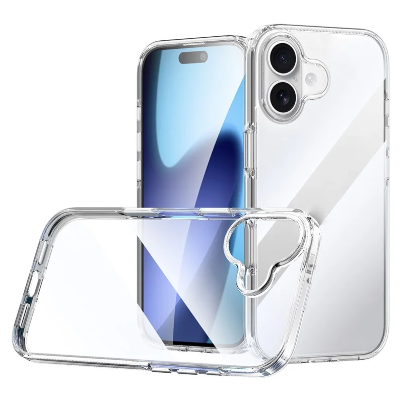 Capa Protetora Transparente SULADA para iPhone 17 em TPU + PC