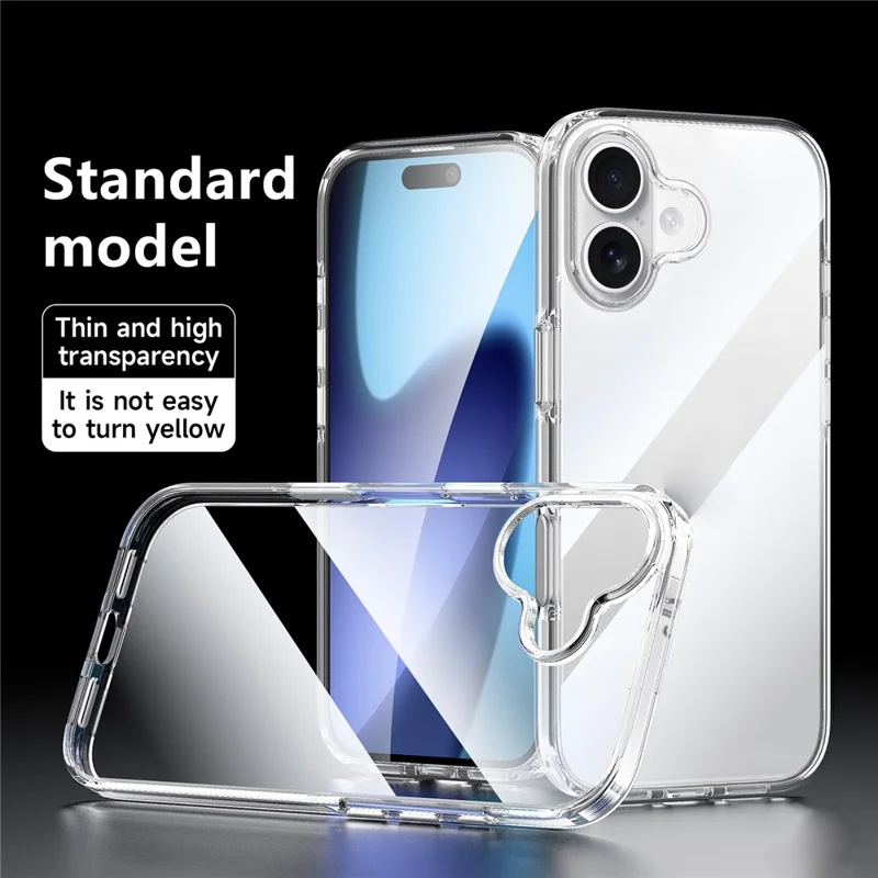 Capa Protetora Transparente SULADA para iPhone 17 em TPU + PC
