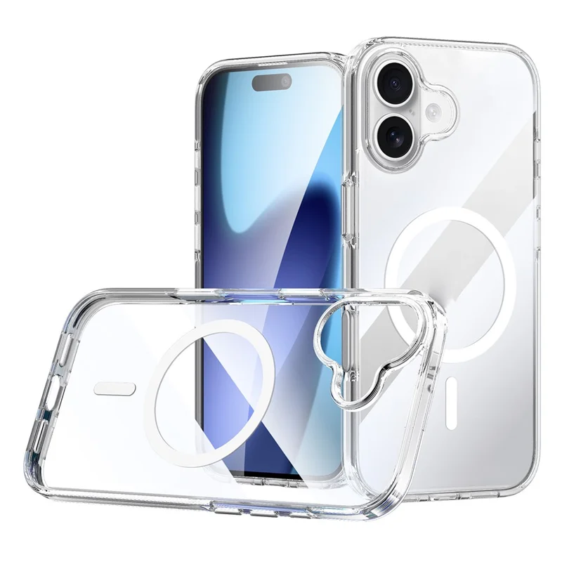 SULADA per iPhone 17 Cover Compatibile con MagSafe TPU + PC Cover Trasparente Cristallina