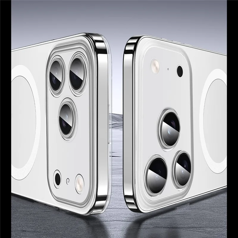 SULADA per iPhone 17 Pro Max Cover Compatibile con MagSafe PC+TPU Retro Opaco Trasparente