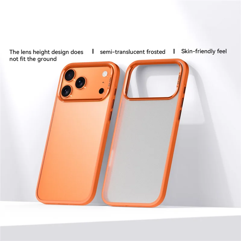 SULADA per iPhone 17 Pro Max Cover PC+TPU Antiurto Opaco Protettivo - Arancione