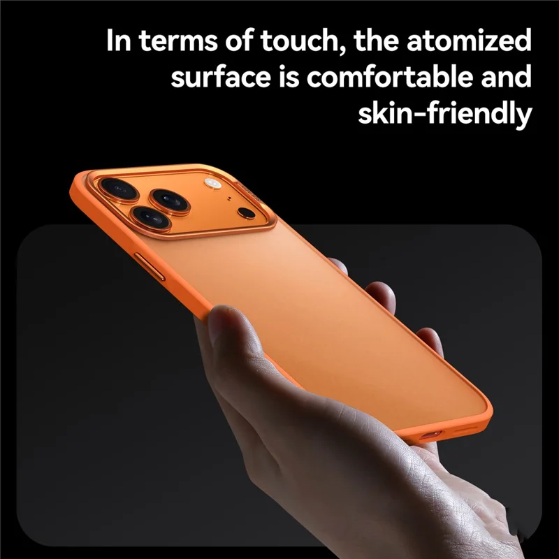 SULADA For iPhone 17 Pro Case PC+TPU Shockproof Matte Phone Protector Cover - Titanium Grey